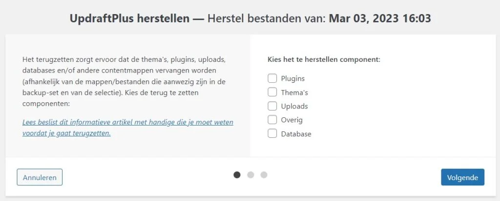 WordPress backup maken 11 Backup-WordPress-terugzetten