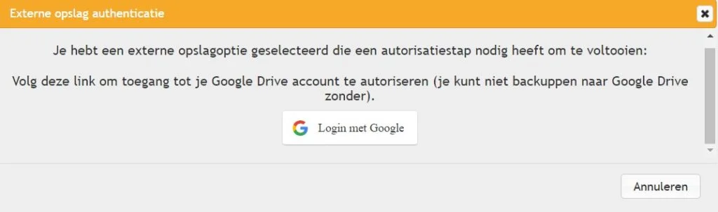 WordPress backup maken 6 Updraft-koppelen-met-Google-Drive